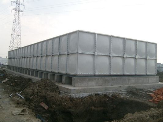 판매 SMC FRP GRP 부분 소방 물 탱크 유리한 무게 1500 kg