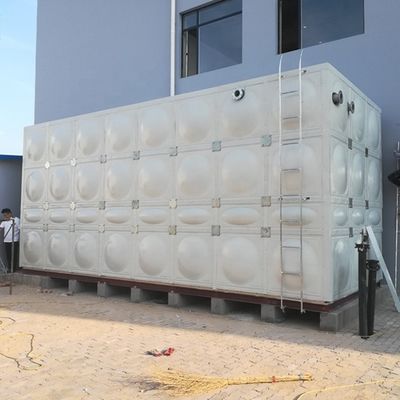 수평 ISO 5000L/시간을 집어넣는 모듈형 구형 구간형 GRP 물탱크 1*1m