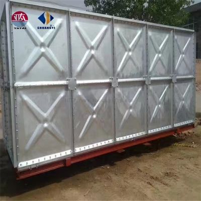 7500L / 시간 생산성 기계 정비 작업실용 HDG 물 탱크 Frp 섹션 탱크
