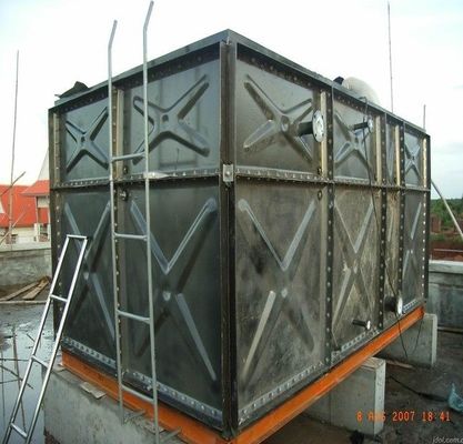 1000kg 무게 HDG 가연 철판 화재 및 물 필요에 대한 물 저장 탱크