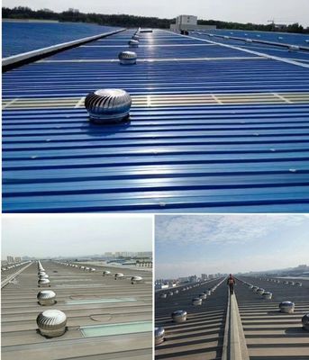 비전력 지붕 환기 팬 산업용 600mm 풍력 터보 지붕 톱 팬 환기를 위해