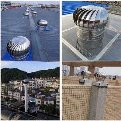 호텔 및 창고용 에너지 절약 지붕에 장착 된 수직 자연 풍력 터빈 팬